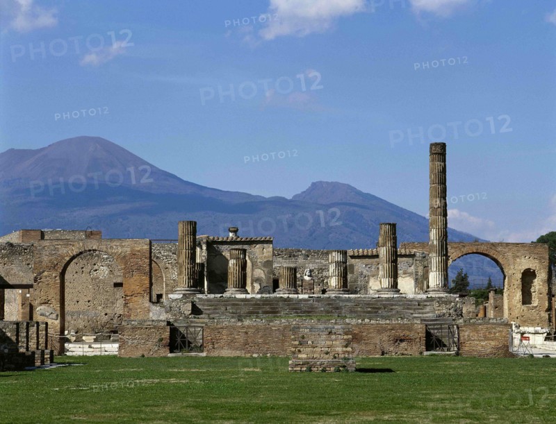 Remains of the Doric columns of the Temple of Jupiter.