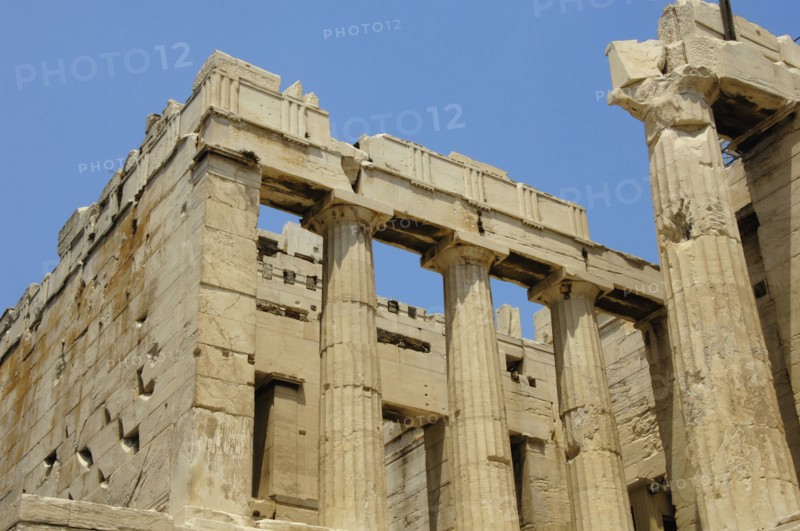 Monumental gateway to the Acropolis.