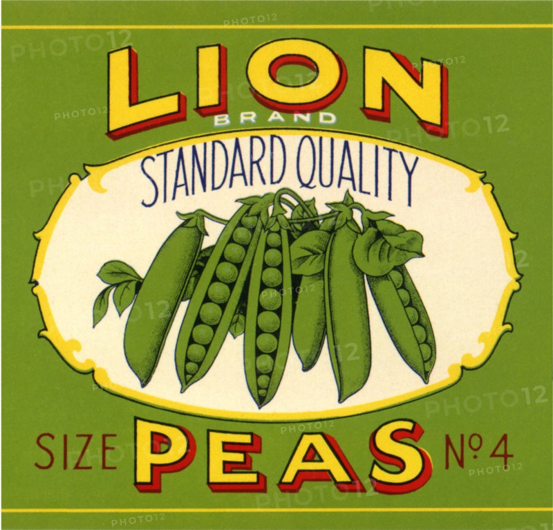 Peas in Pod Label