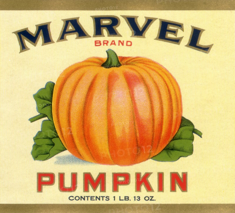 Pumpkin Vegetable Label
