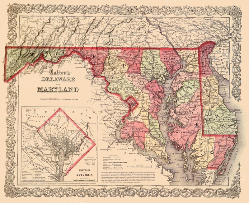 The Original District of Columbia—1865