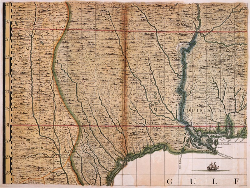 Louisiana and Gulf, 1733