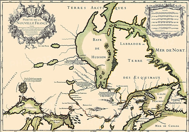 Antique Canadian Map 1685