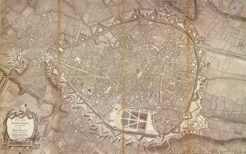 Brussels Topography 1777