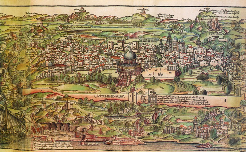 Map of Palestine 1486