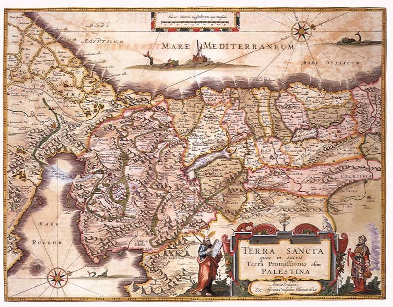 Map of the Holy Land and Routes 1662