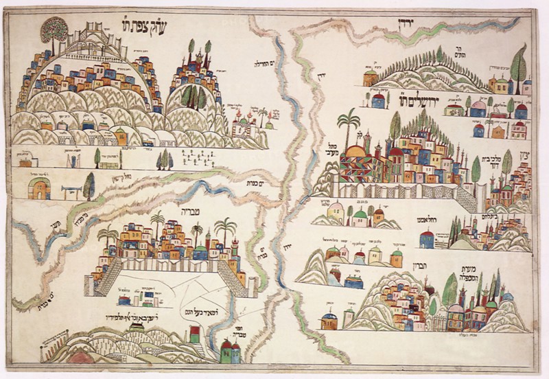 Religio-Historical Map of the Holy Cities 1870