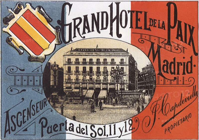 Luggage Label from Madrid