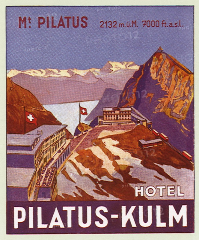 Luggage Label from Switzerland