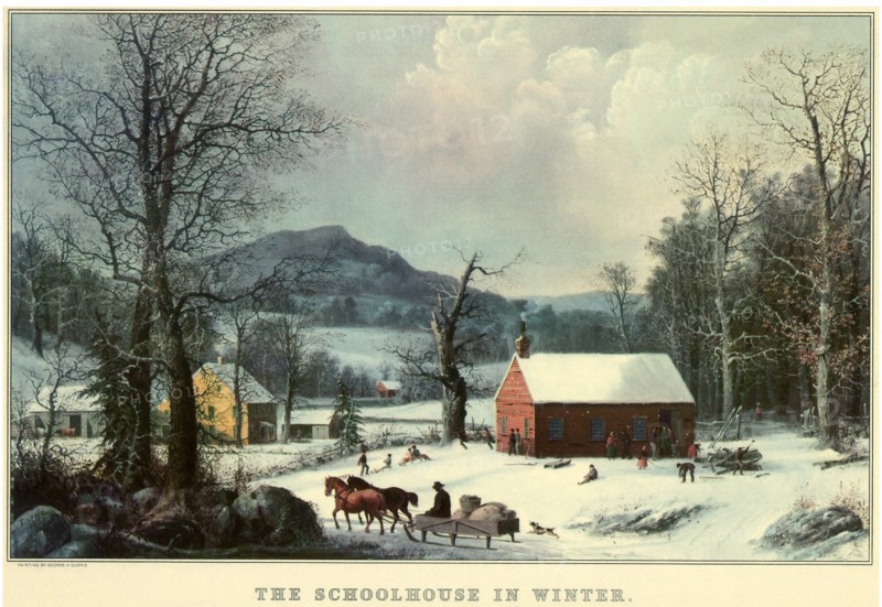 Winter Schoolhouse