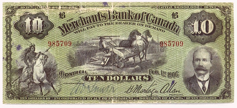 Ten Canadian Dollars