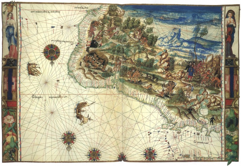 NE South American Map 1547