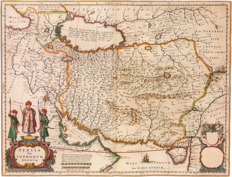 Map of Persia 1645