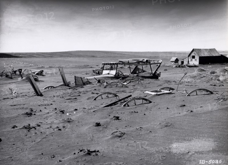 Dust bowl, Dallas, South Dakota