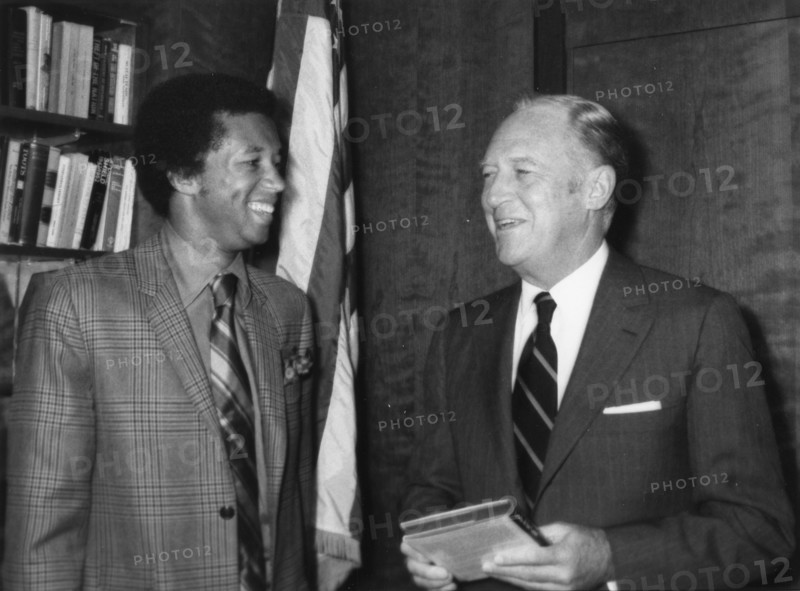 Arthur Ashe With Secretary of State Rogers