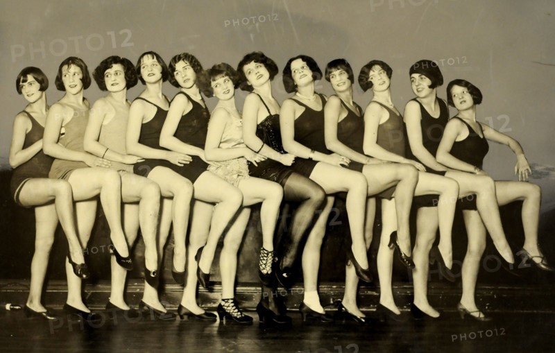 1920s-era - Chorus Line (retouched photo)
