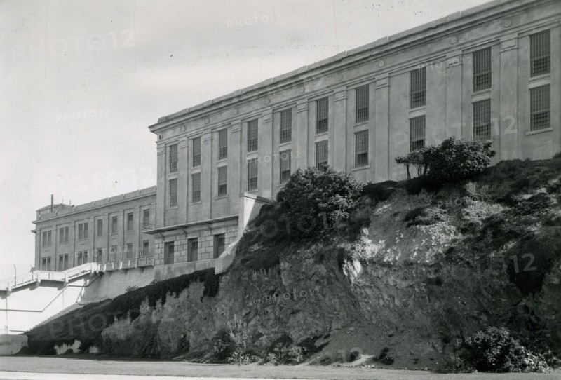 Alcatraz Island, San Francisco, California, circa 1940 - South West Side of the Prison complex