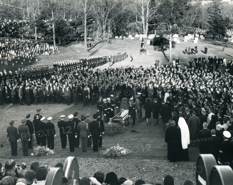 Funeral family leaving Arlington