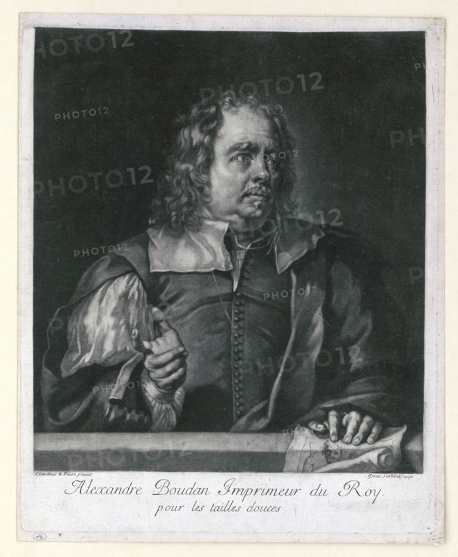 Alexandre Boudan imprimeur du roy, pour les tailles douces / French printer and engraver in 17th century (created circa 1695-1701) .