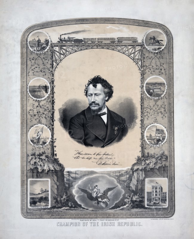Champion of the Irish republic circa 1869 .