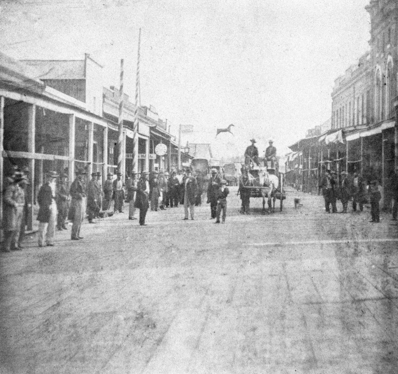 California History - Grass Valley, Nevada Co. - Mill Street.