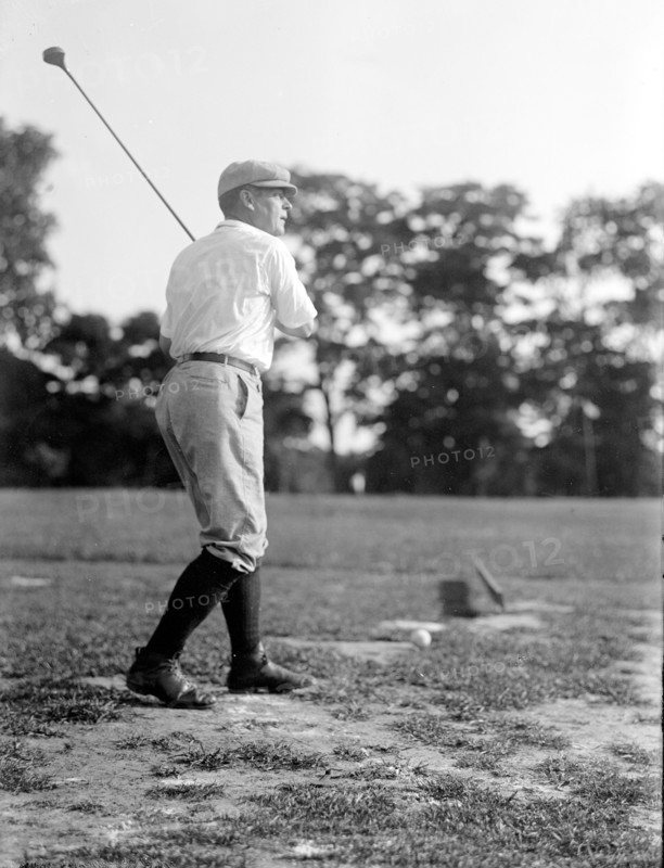 Vintage Golf Photo - Politician playing golf circa 1917.