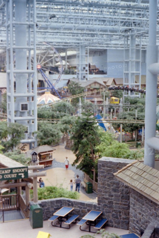 Amusement rides inside the Mall of America in Minnesota circa 1994-1996.