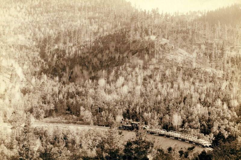 A pretty view.' At 'picnic' grounds on Homestake Road 1890.
