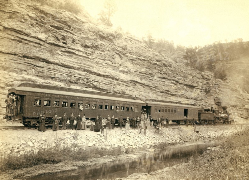 On the B[urlington] and M[issouri River] R'y near 'Hot Springs, S.D.' 1891.