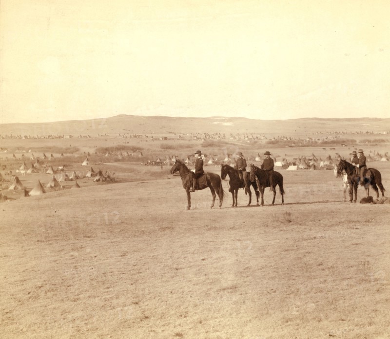 General Miles and staff 1891 South Dakota.