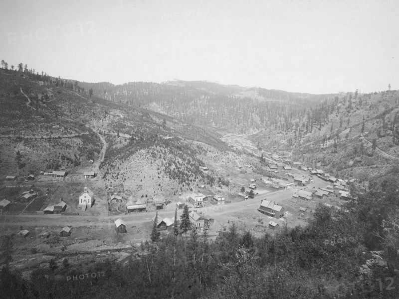 Galena, South Dakota. Bird's-eye view from southwest 1890.