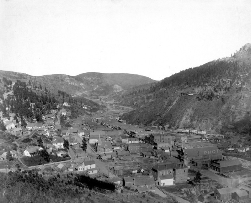 Deadwood, [S.D.] from Mrs. Livingston's Hill 1887-1892.