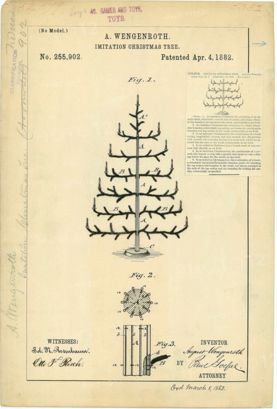 Imitation Christmas Tree 1882.