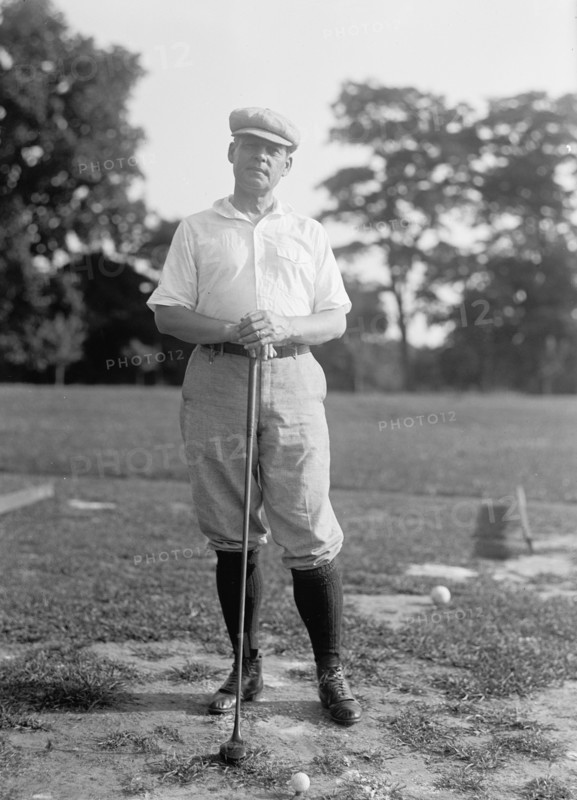 Vintage Golf Photo - Politician playing golf circa 1917.