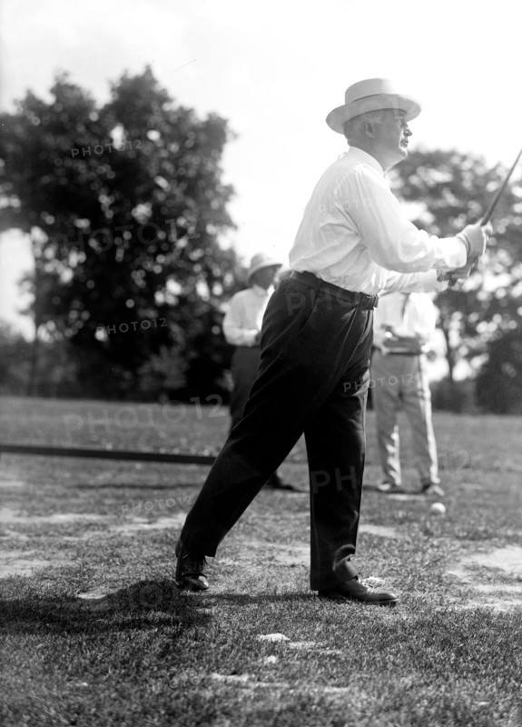 Vintage Golf Photo - Politician playing golf circa 1917.