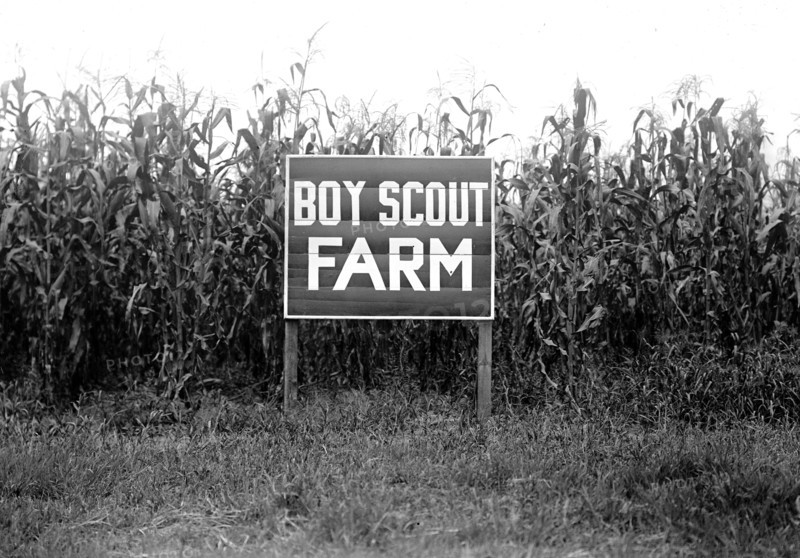 Boy Scout Farm sign circa 1917.
