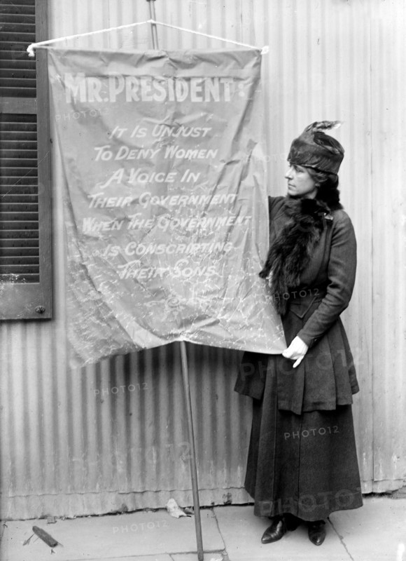 Woman Suffrage Banners - Woman Suffrage Movement circa 1917.