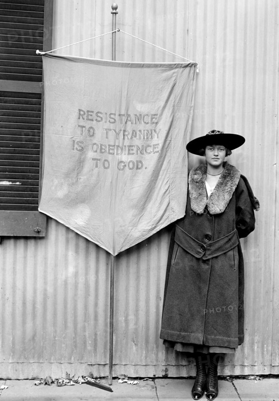 Woman Suffrage Banners - Woman Suffrage Movement circa 1917.