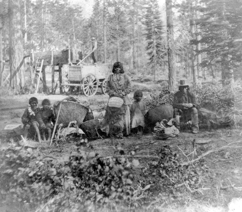 Nevada History - Washoe Indians--Lake Tahoe circa 1866.