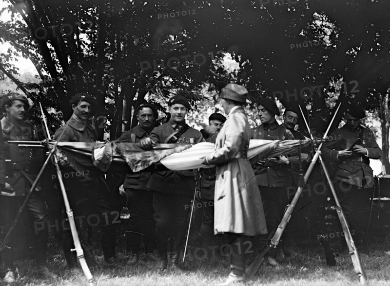 Blue Devils Visiting America - The chasseurs alpins are the elite mountain infantry of the French Army circa 1918.