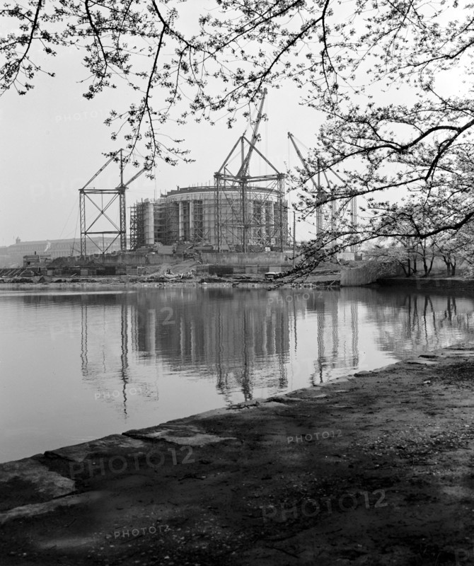 The Jefferson Memorial under construction circa 1940.