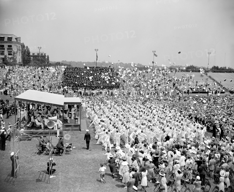 The United States Naval Academy, Class of 1940, held graduation exercises today at Annapolis, Maryland 6/6/1940.