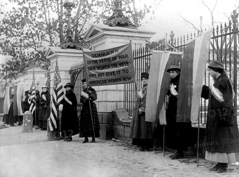 Woman Suffrage Movement -  Woman suffrage picket parade Washington D.C. circa 1917.