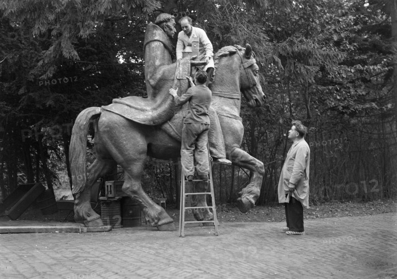 St. Willibrord statue circa October 21, 1947.