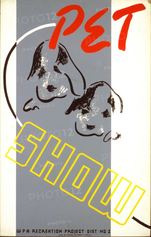Pet show - WPA recreation project, Dist. No. 2 circa 1939.