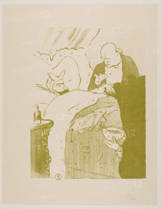 1893 Art Work -  Carnot is Sick! - Henri de Toulouse-Lautrec.