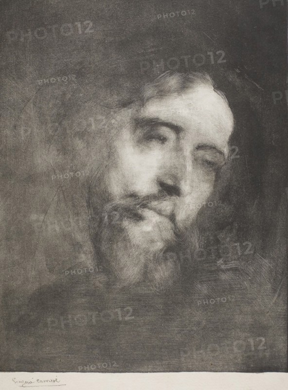 1893 Art Work -  Alphonse Daudet - Eugene Carriere.