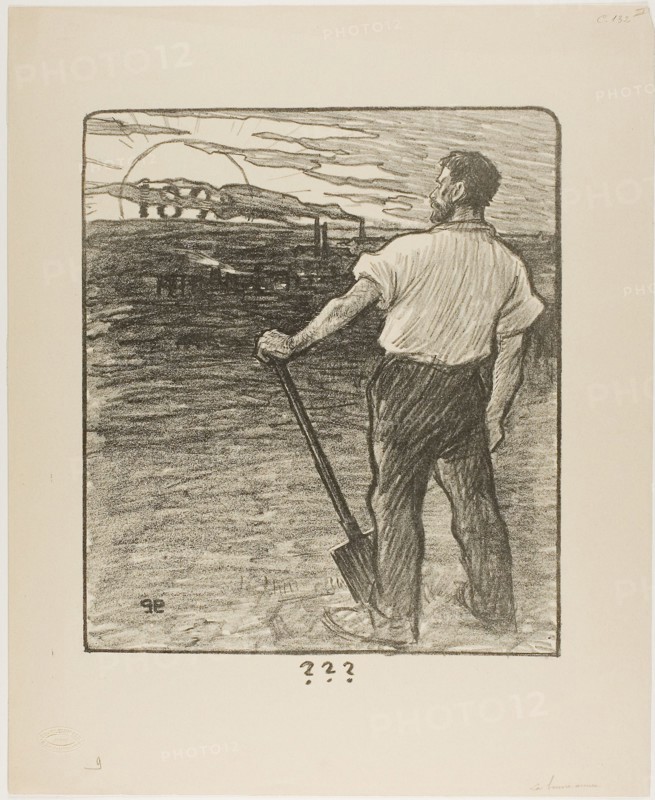 1893 Art Work -  Happy New Year - Theophile-Alexandre Pierre Steinlen.