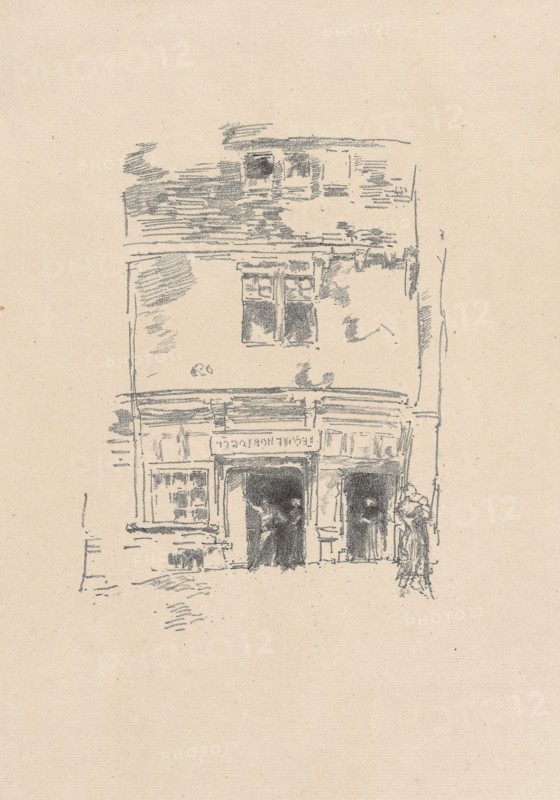 1893 Art Work -  The Clock-Makers; Paimpol - James McNeill Whistler.