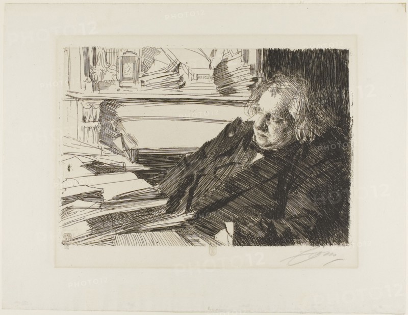 1892 Art Work -  Ernest Renan - Anders Zorn.